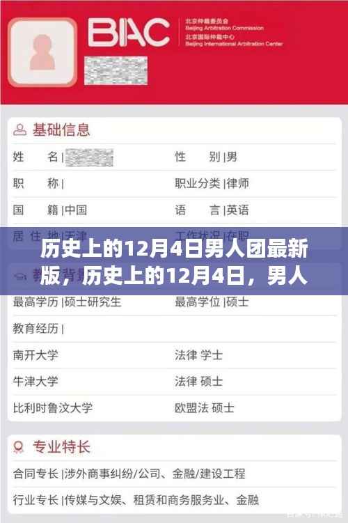 历史上的12月4日,男人团的心灵与自然之旅