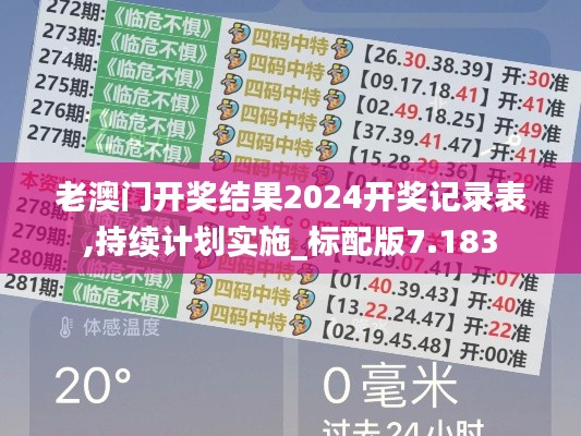 老澳门开奖结果2024开奖记录表,持续计划实施_标配版7.183