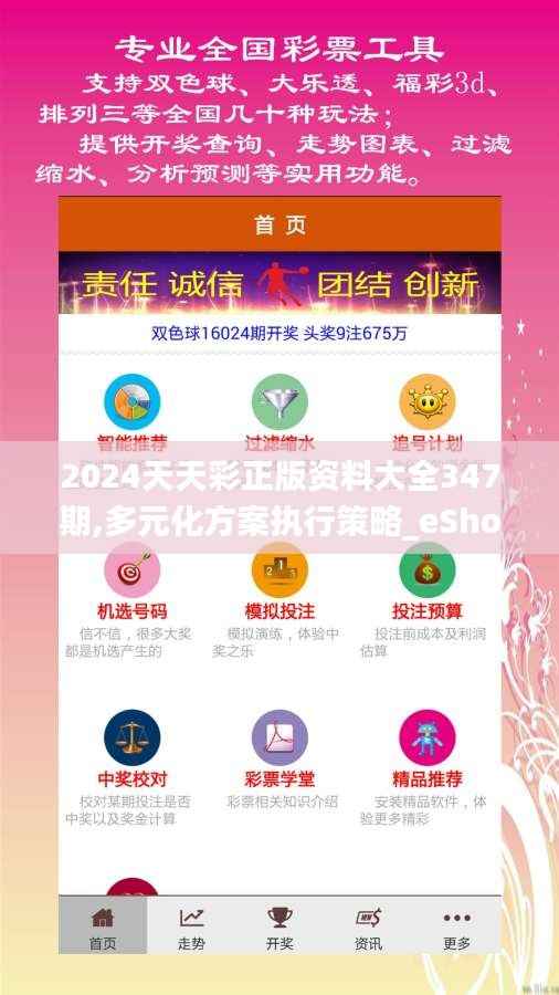 2024天天彩正版资料大全347期,多元化方案执行策略_eShop15.533