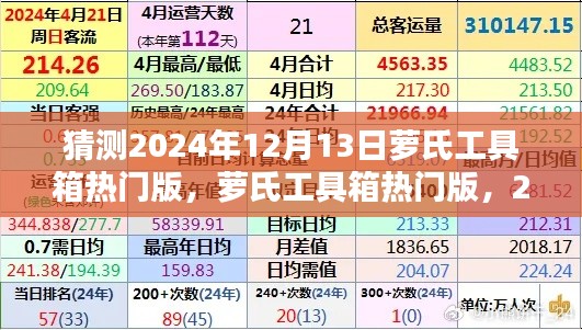 萝氏工具箱热门版,预测与回顾,展望2024年12月13日的新动态