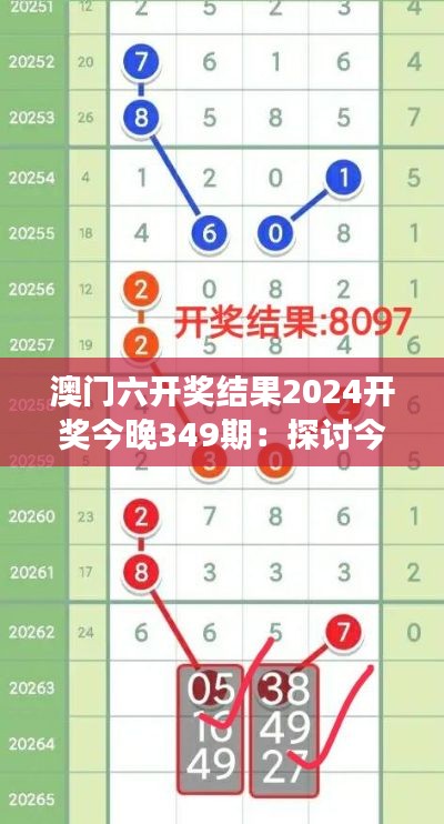 澳门六开奖结果2024开奖今晚349期:探讨今晚开奖号码的奥秘