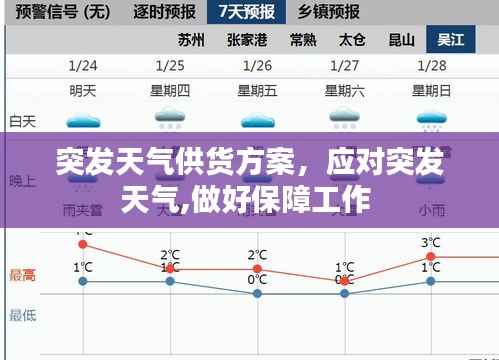 突发天气供货方案，应对突发天气,做好保障工作 