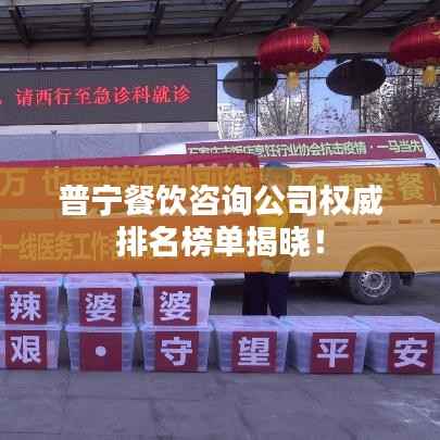 普宁餐饮咨询公司权威排名榜单揭晓!