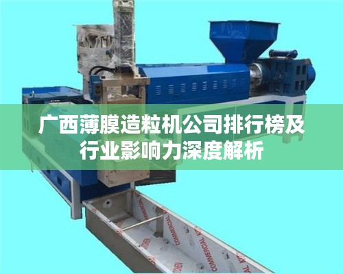 广西薄膜造粒机公司排行榜及行业影响力深度解析