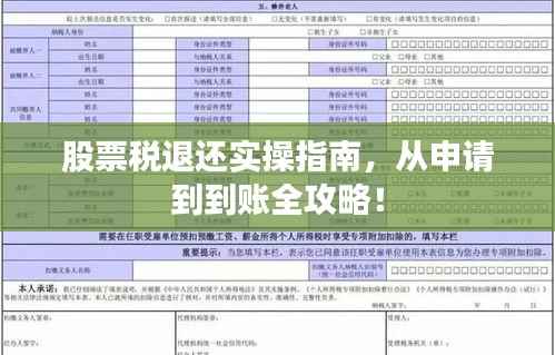 股票税退还实操指南,从申请到到账全攻略!