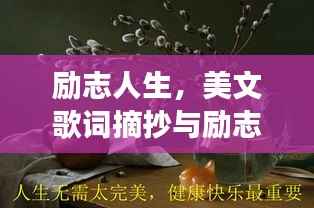 励志人生,美文歌词摘抄与励志语录的完美交融
